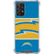 NFL Los Angeles Chargers Zone Block Galaxy A72 5G Clear Case